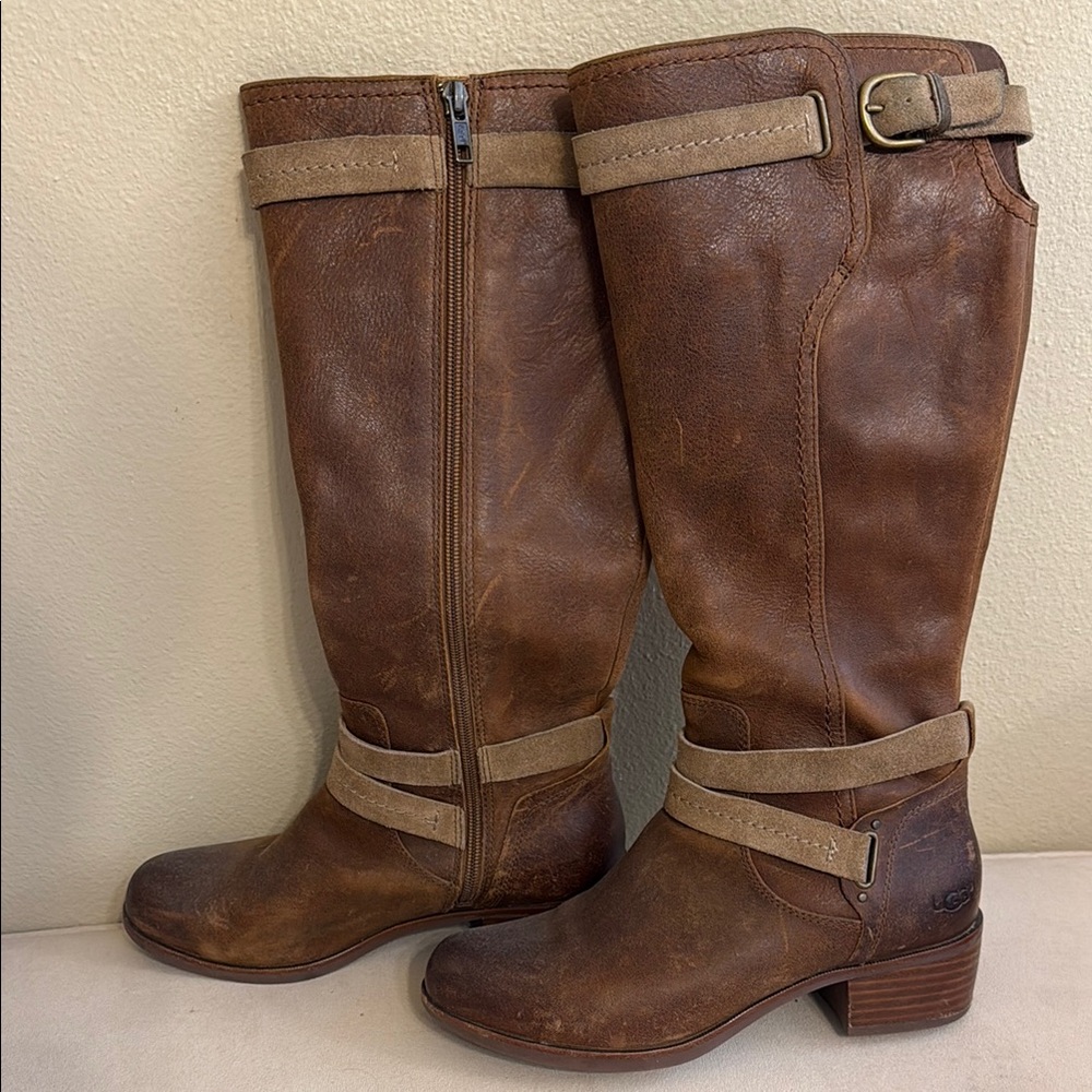 UGG Women's Brown Leather Boots